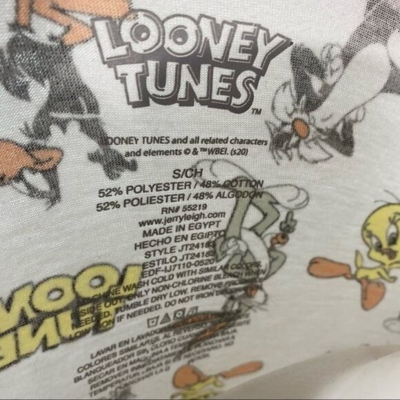 Looney Tunes Tee Bugs Bunny Tweety Bird Sylvester Cat Shirt Size S - Picture 9 of 9
